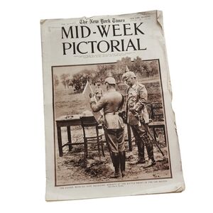 THE NEW YORK TIMES Mid-Week‎ Pictorial Antique July 8, 1915